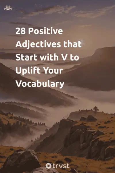 28 Positive Adjectives that Start with V to Uplift Your Vocabulary.